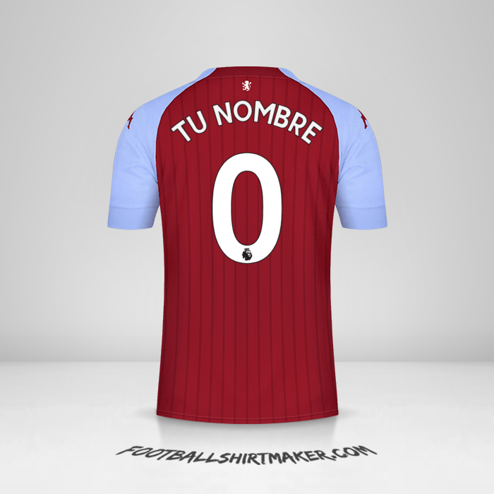 Camiseta Aston Villa FC 2020/21 número 0 tu nombre