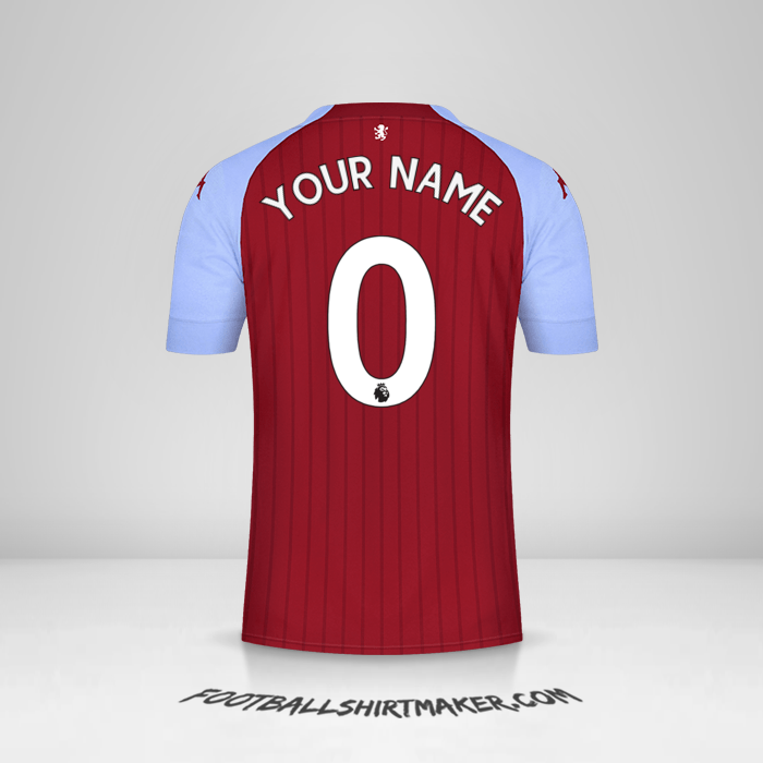 Aston Villa FC 2020/21 jersey number 0 your name