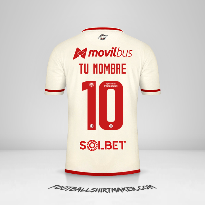 Jersey Universitario 2021 número 10 tu nombre