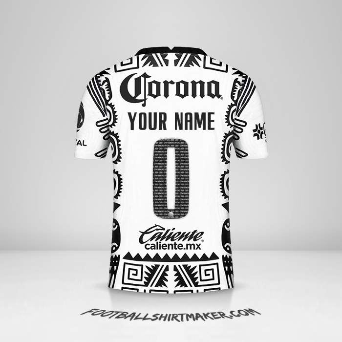 Club America 2021 III jersey number 0 your name