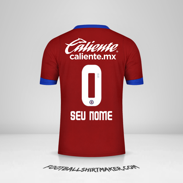 Camisa Cruz Azul 2020/21 III -  seu nome - 0