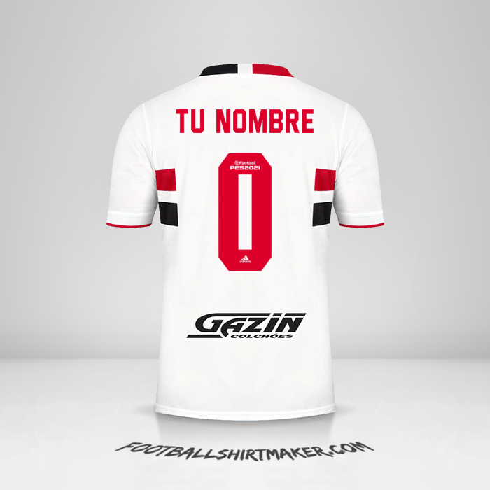 Camiseta Sao Paulo FC 2021 -  tu nombre - 0