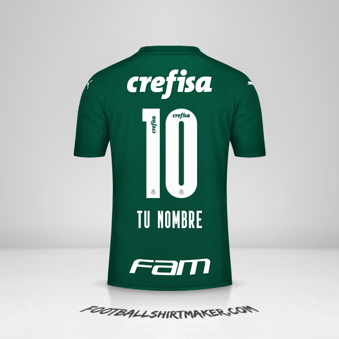 Jersey Palmeiras 2021 número 10 tu nombre