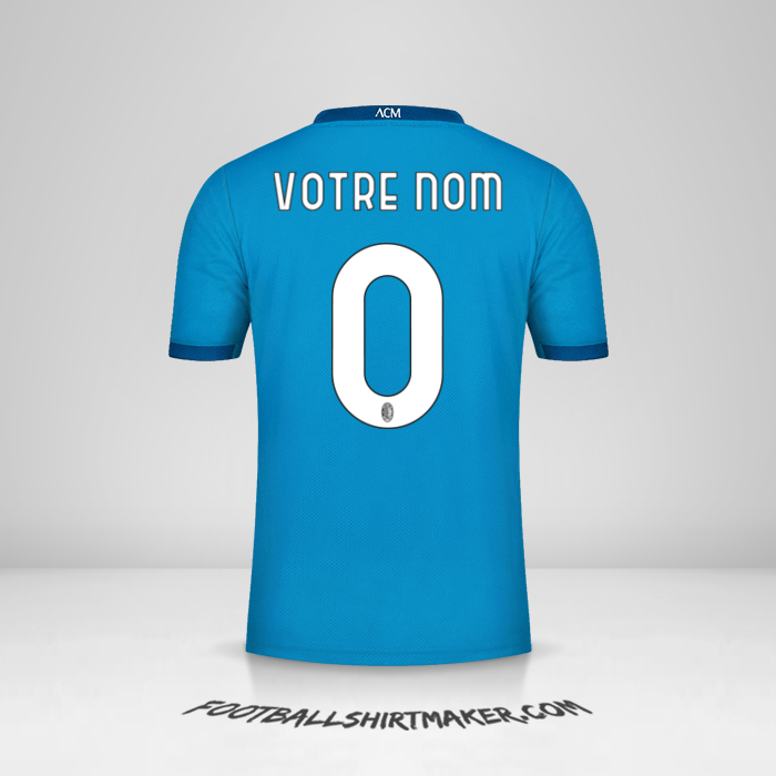 Maillot AC Milan 2020/21 III -  votre nom - 0