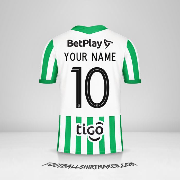 Atletico Nacional 2021 shirt number 10 your name