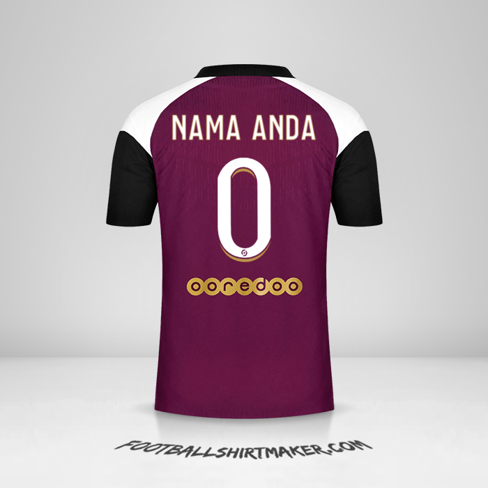 Jersey Paris Saint Germain 2020/21 III -  nama anda - 0