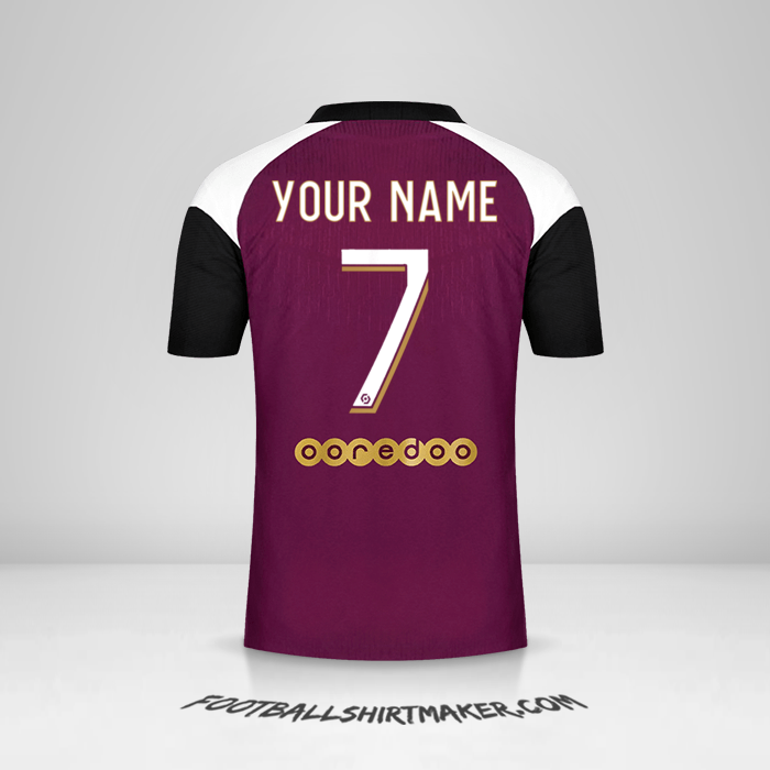 Paris Saint Germain 2020/21 III shirt number 7 your name