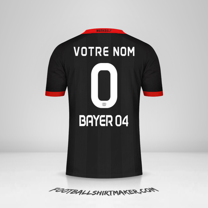 Maillot Bayer 04 Leverkusen 2020/21 -  votre nom - 0