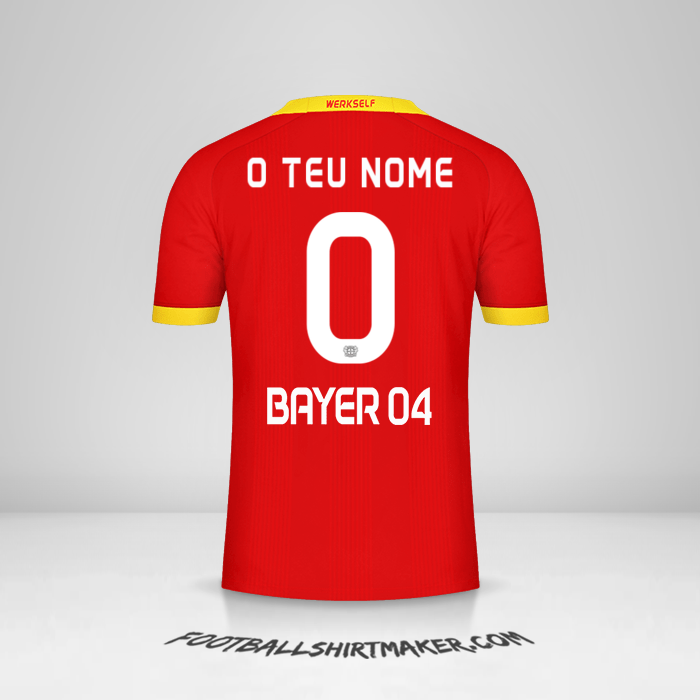 Camisola Bayer 04 Leverkusen 2020/21 II -  o teu nome - 0