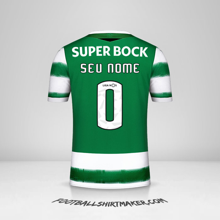 Camisa Sporting Clube 2020/21 -  seu nome - 0