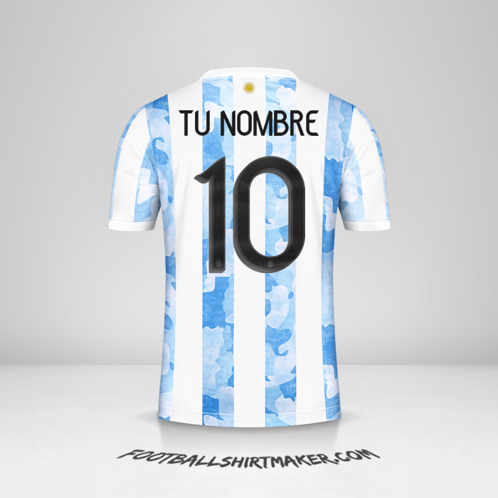 Jersey Argentina 2021 número 10 tu nombre