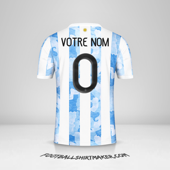 Maillot Argentine 2021 -  votre nom - 0