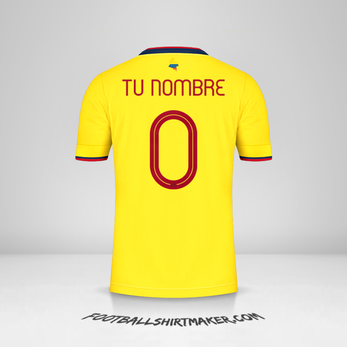 Jersey Colombia 2021 -  tu nombre - 0