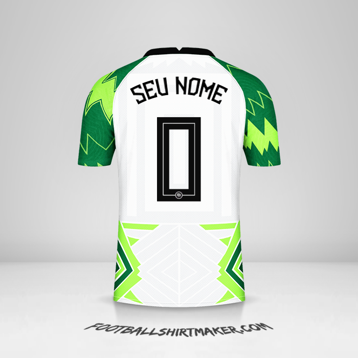 Camisa Nigéria 2020/21 -  seu nome - 0