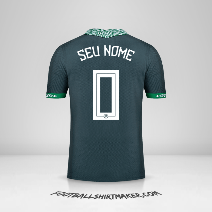 Camisa Nigéria 2020/21 II -  seu nome - 0