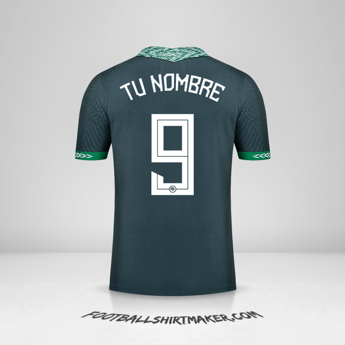 Jersey Nigeria 2020/21 II número 9 tu nombre