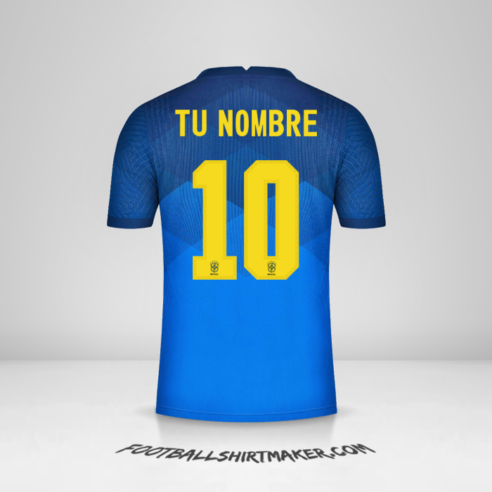 Jersey Brasil 2020/21 II número 10 tu nombre