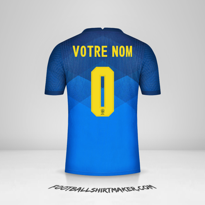 Maillot Brésil 2020/21 II -  votre nom - 0