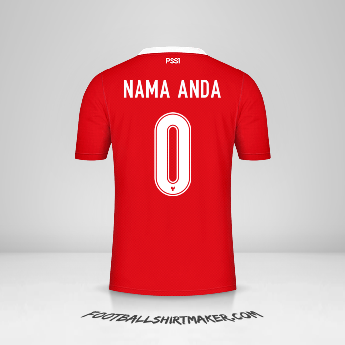 Jersey Indonesia 2020/21 -  nama anda - 0