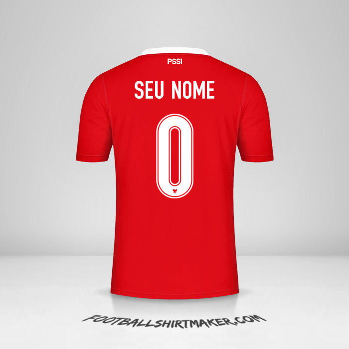 Camisa Indonésia 2020/21 -  seu nome - 0