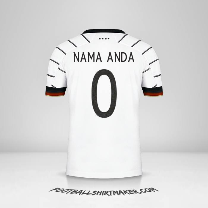 Jersey Jerman 2020/2021 -  nama anda - 0