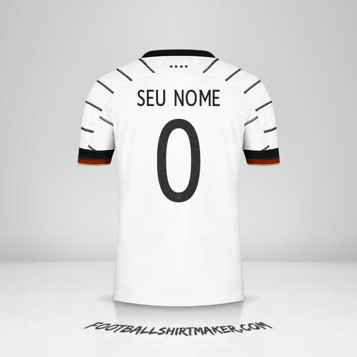 Camisa Alemanha 2020/2021 -  seu nome - 0