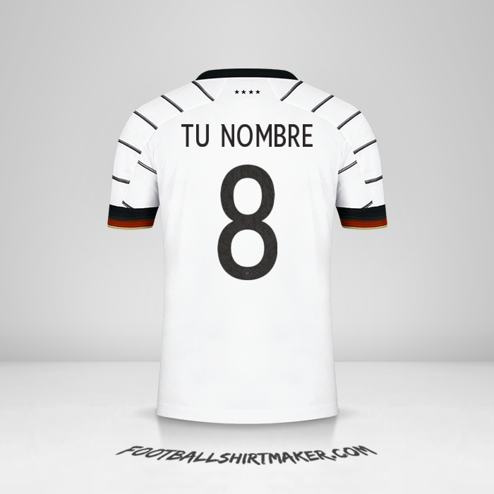 Camiseta Alemania 2020/2021 número 8 tu nombre