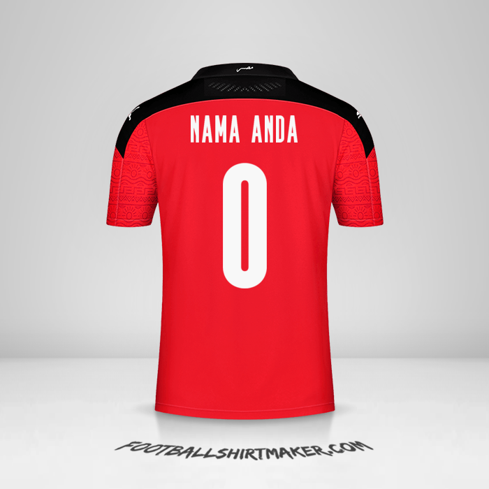 Jersey Mesir 2020/2021 -  nama anda - 0