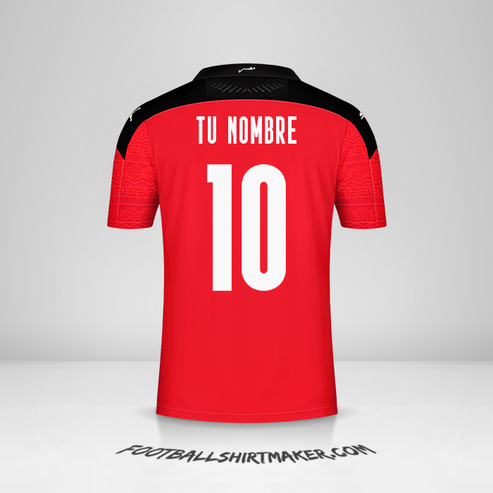 Camiseta Egipto 2020/2021 número 10 tu nombre