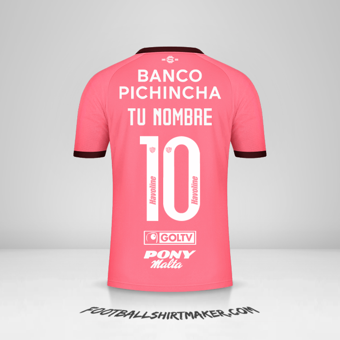 Camiseta Barcelona SC 2021 II número 10 tu nombre