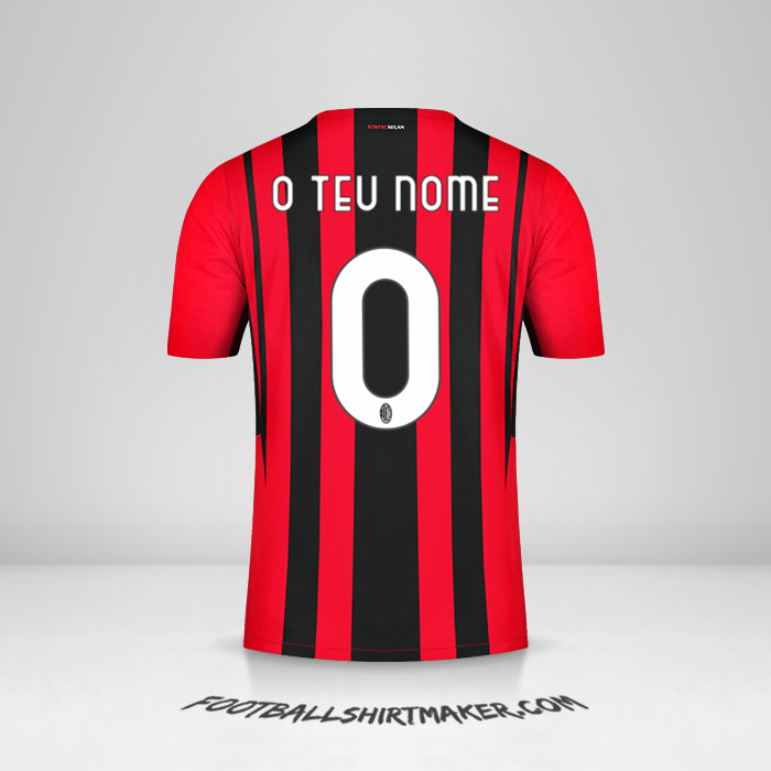 Camisola AC Milan 2021/2022 -  o teu nome - 0