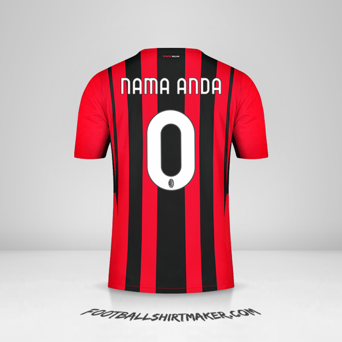 Jersey AC Milan 2021/2022 -  nama anda - 0