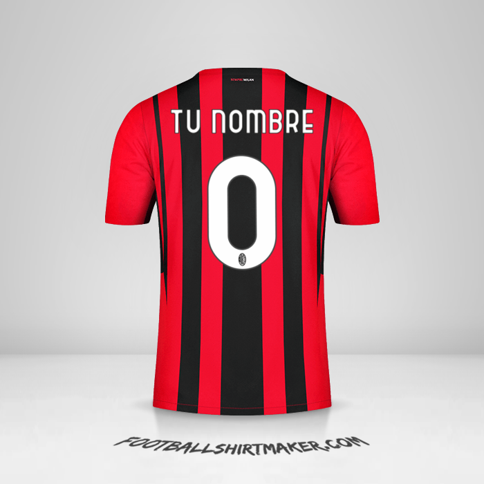 Camiseta AC Milan 2021/2022 -  tu nombre - 0