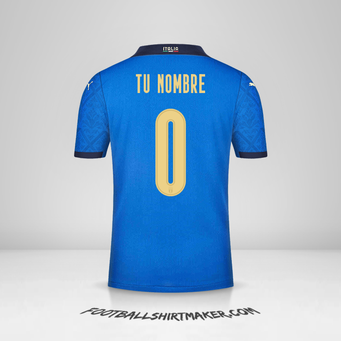 Camiseta Italia 2020/2021 -  tu nombre - 0