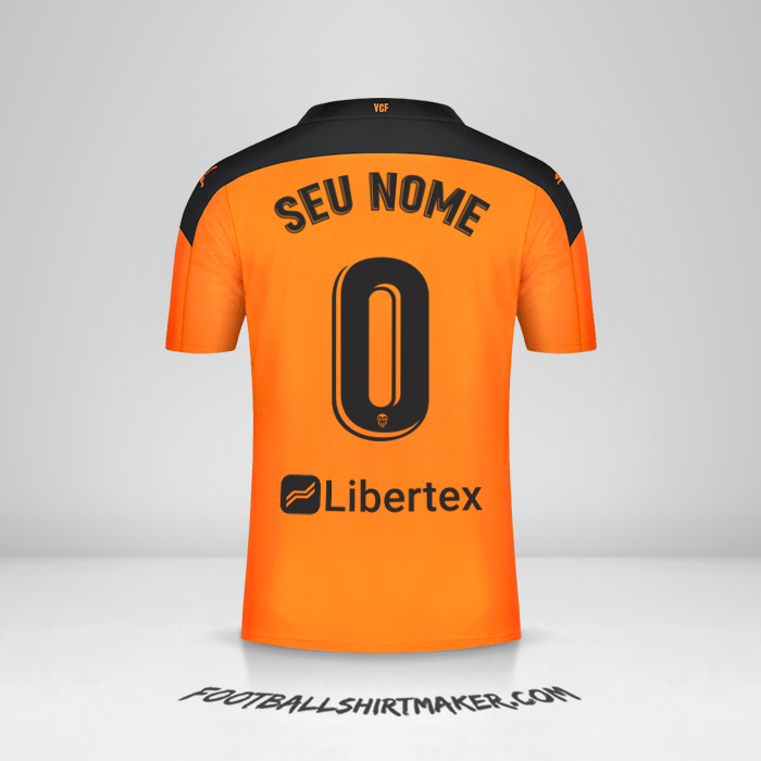 Camisa Valencia CF 2020/21 II -  seu nome - 0