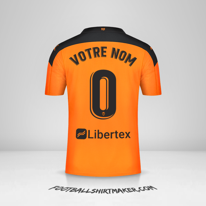 Maillot Valencia CF 2020/21 II -  votre nom - 0