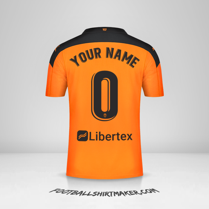 Jersey Valencia CF 2020/21 II -  your name - 0