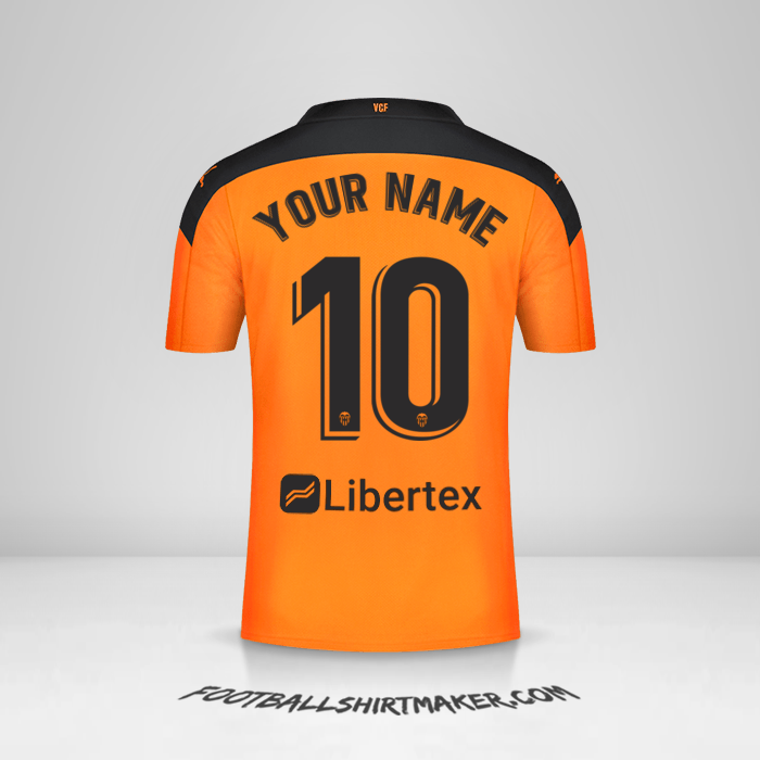 Valencia CF 2020/21 II shirt number 10 your name