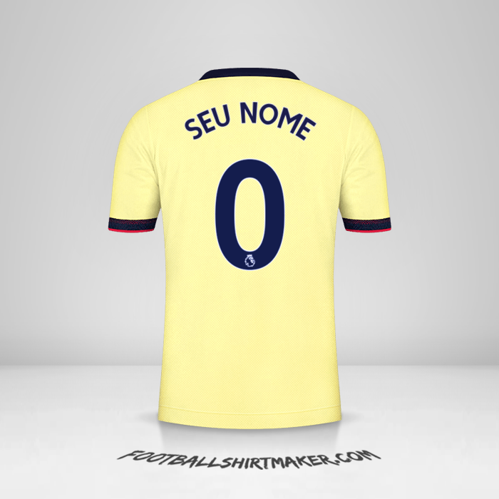 Camisa Arsenal 2021/2022 II -  seu nome - 0