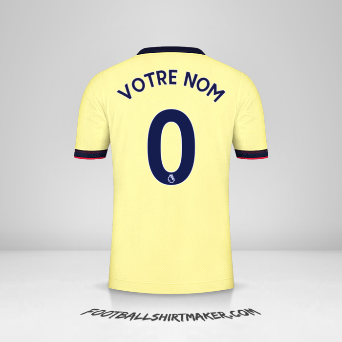 Maillot Arsenal 2021/2022 II -  votre nom - 0