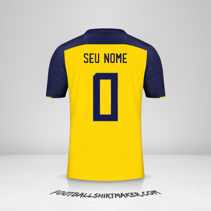 Camisa Equador 2020/22 -  seu nome - 0