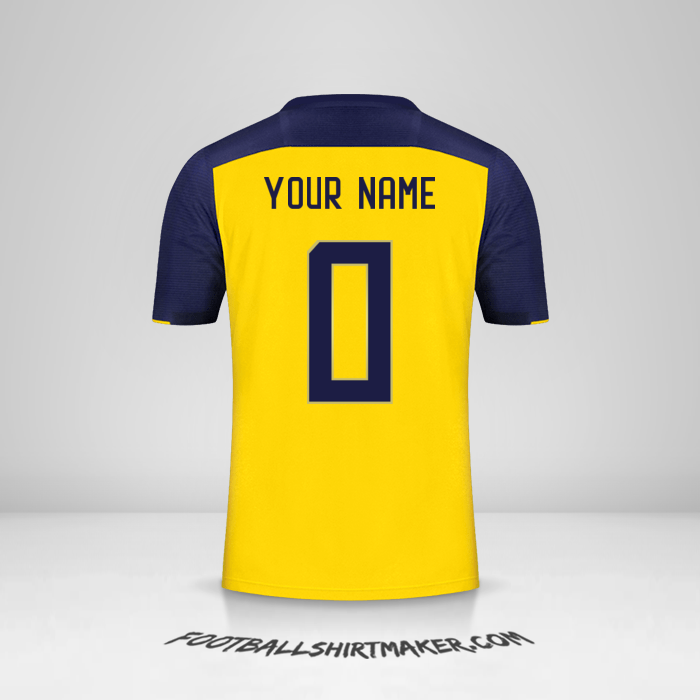 Ecuador 2020/22 jersey number 0 your name