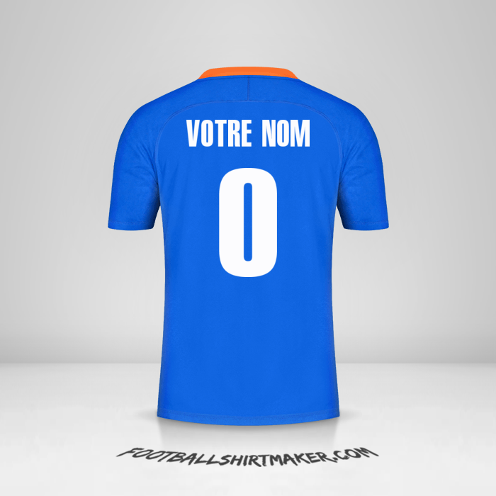 Maillot Inde 2021 -  votre nom - 0