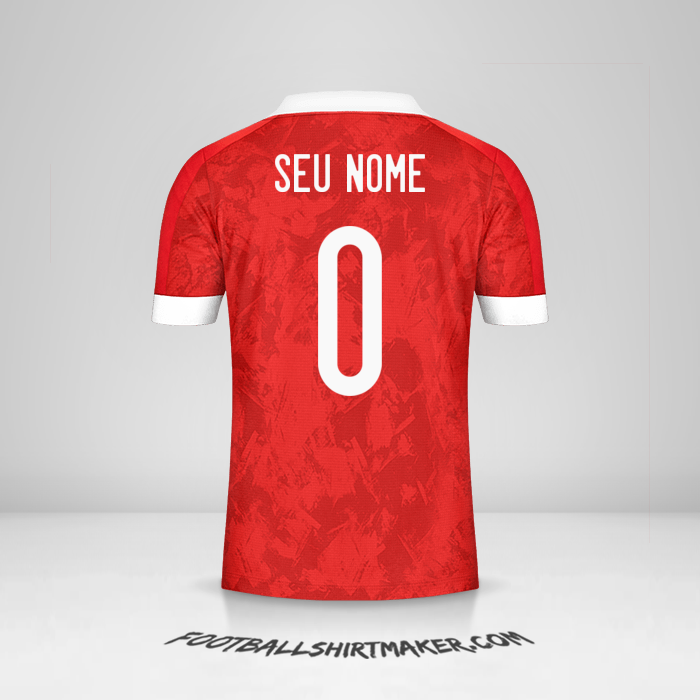 Camisa Rússia 2020/2021 -  seu nome - 0