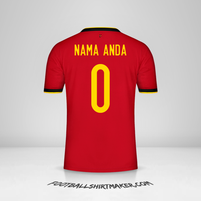 Jersey Belgia 2020/2021 -  nama anda - 0