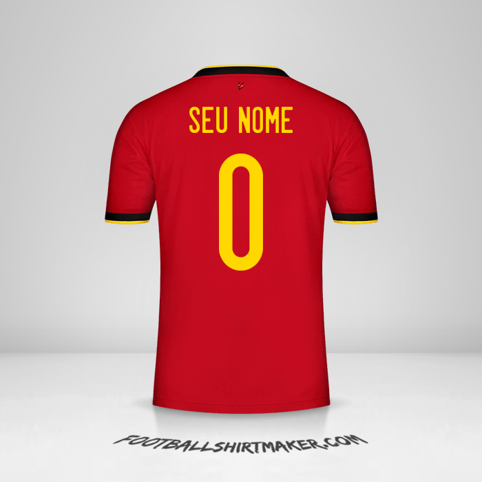 Camisa Bélgica 2020/2021 -  seu nome - 0