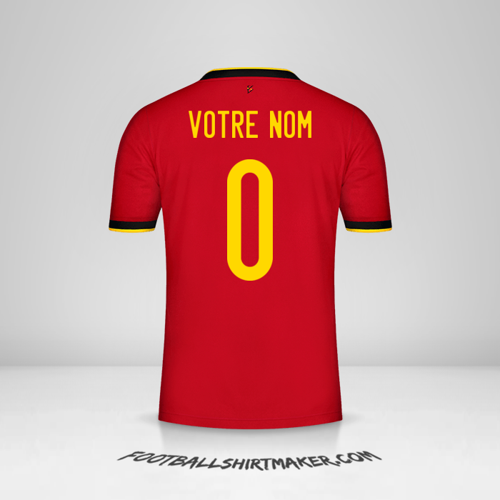 Maillot Belgique 2020/2021 -  votre nom - 0