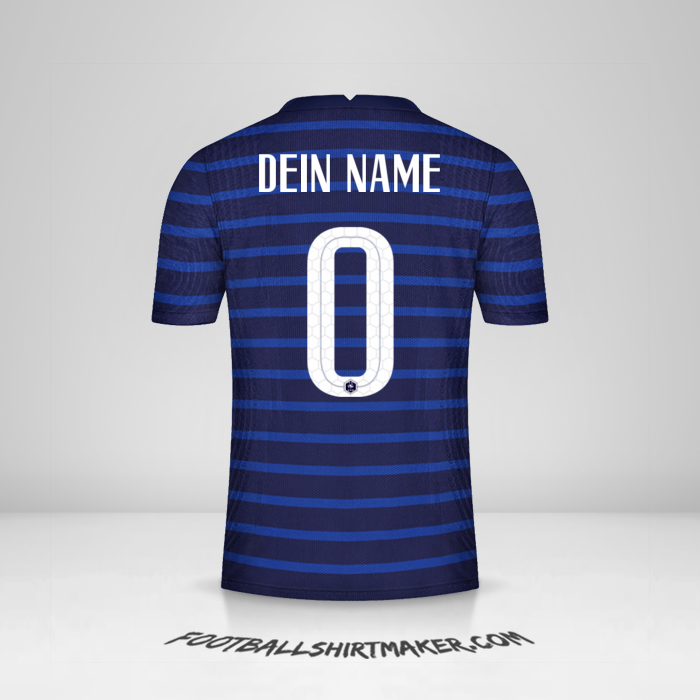 Trikot Frankreich 2020/2021 -  dein name - 0