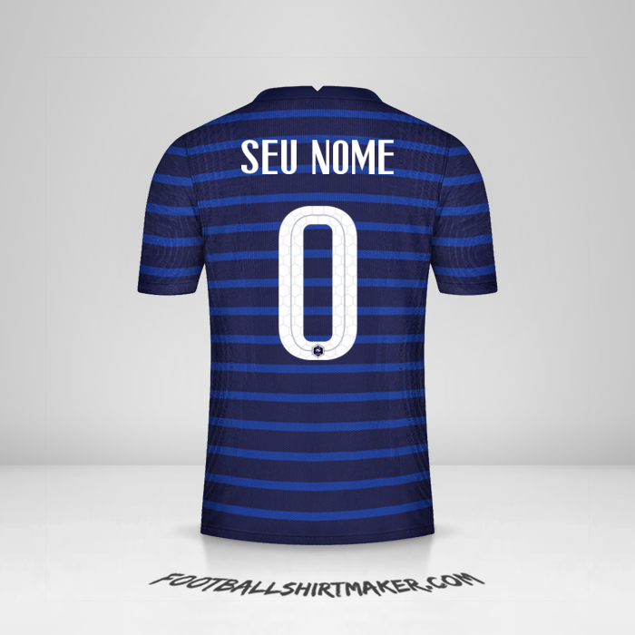 Camisa França 2020/2021 -  seu nome - 0