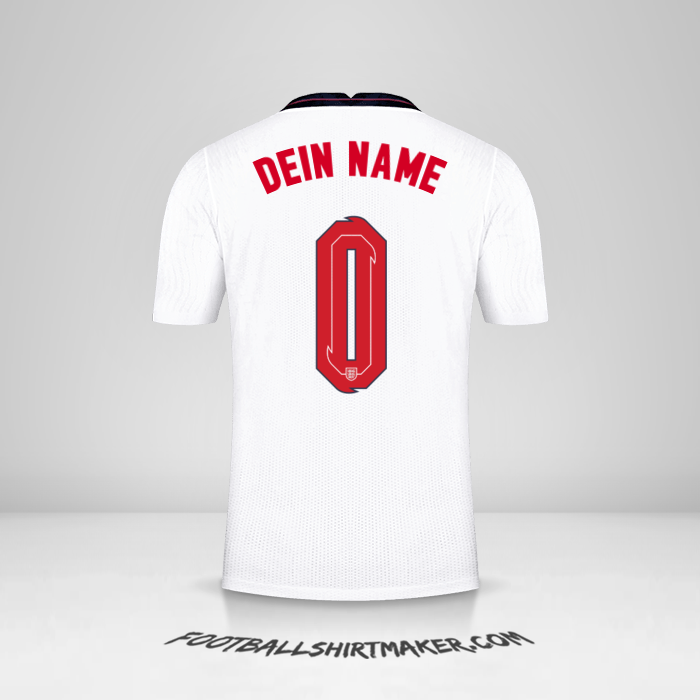 Trikot England 2020/2021 -  dein name - 0